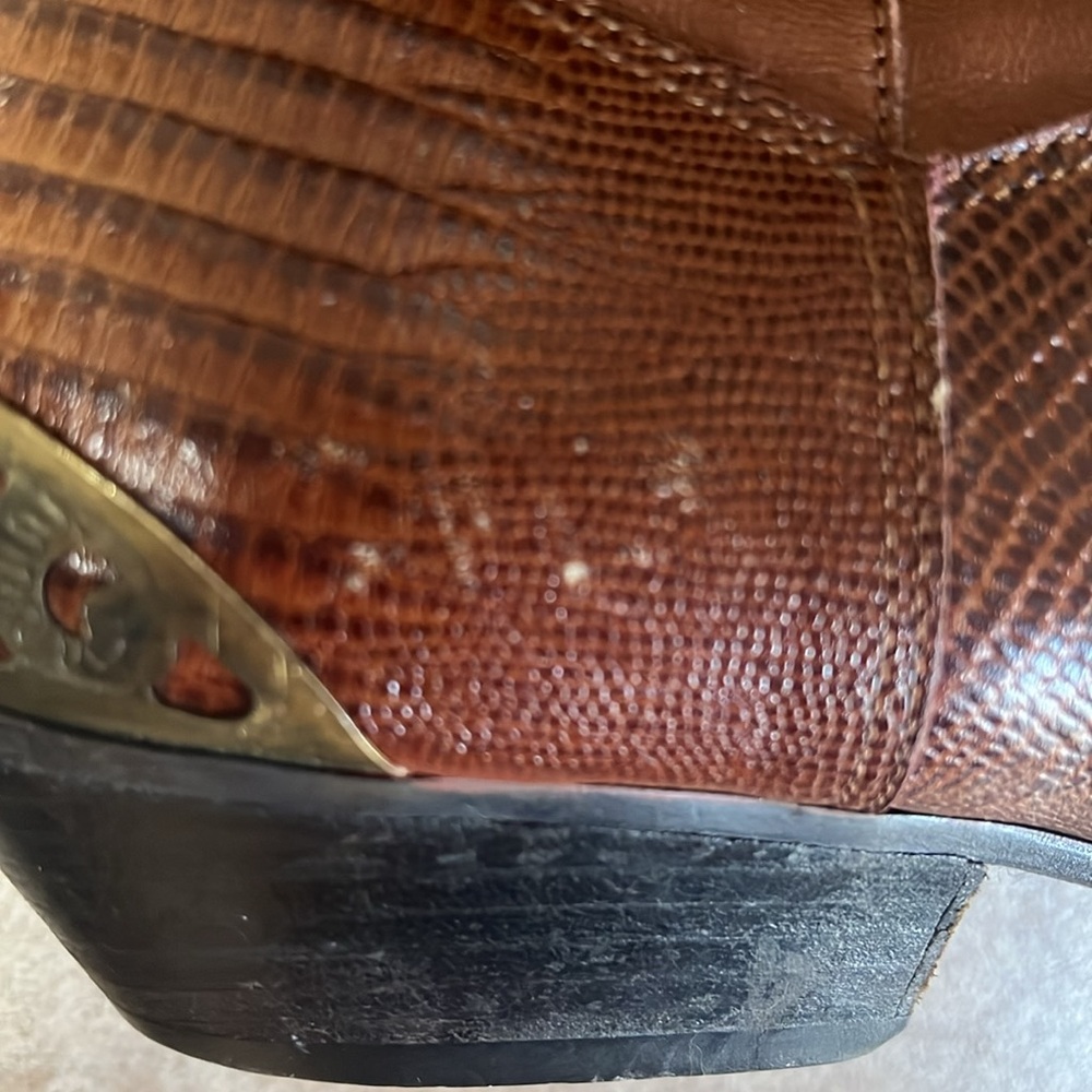 Rush Hour Vintage brown Leather Western Boots size 9B - Picture 13 of 13